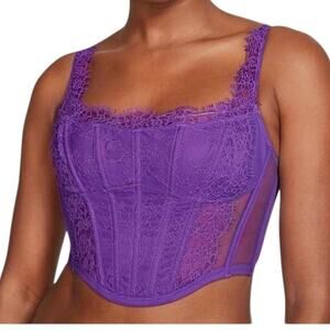 Victoria's Secret large Dream Angels lace corset top BC 3192